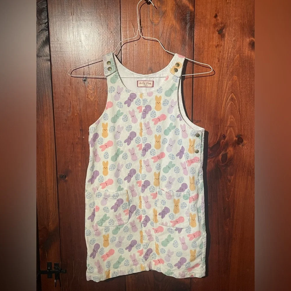 EUC Cheeky Plum Corduroy Peeps Easter Dress